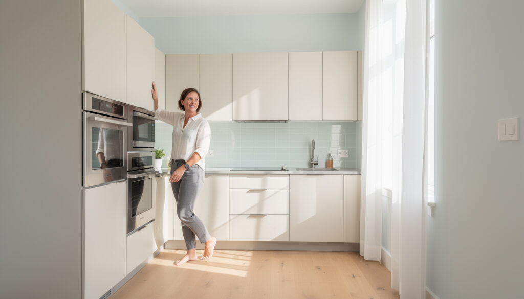 Den här färgen gör ditt lilla kök dubbelt så stort – enligt inredaren